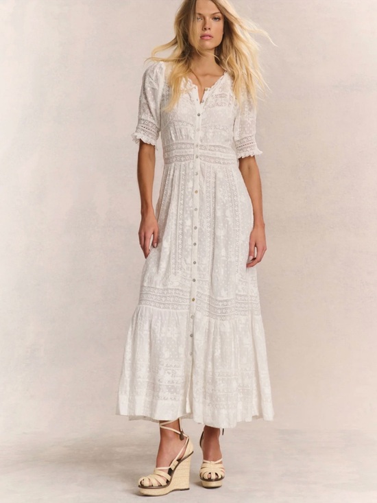 LoveShackFancy Dresses & Skirts - LoveShackFancy Ivory Lace Maxi Dress